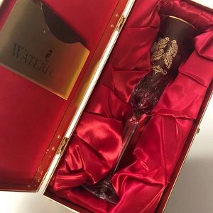 Waterford Four calling birds gold flute.